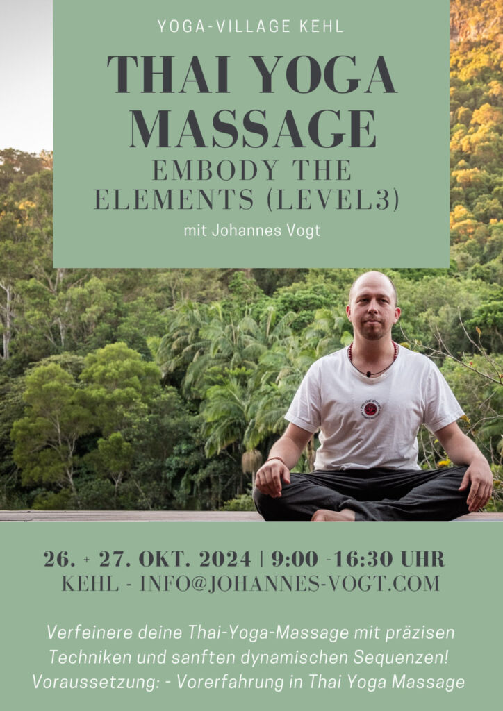 Thai Yoga Massage - Ausbildungen & Workshops 2024 • Johannes Vogt ...